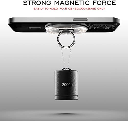 DATIMIRA Kompatibilis Magsafe Popsocket Mágneses Alap【Alap csak】 Tervezett iPhone 14/13/12 Mag Biztonságos Esetben Vezeték