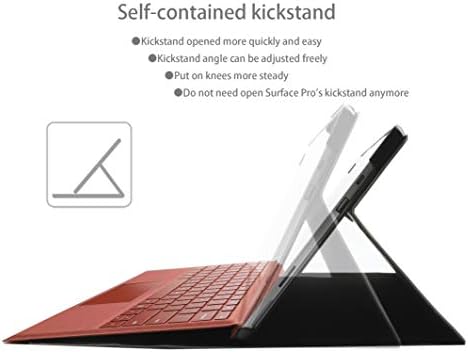 LnarrCase Surface Pro Esetében a Microsoft Surface Pro 7 / Pro 6 / Pro 5 / Pro 4 12.3 Hüvelykes Tablet Több látószöget
