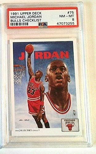 Michael Jordan 1991 Felső Szint Psa 875 Lista - Aláíratlan Kosárlabda Kártyák