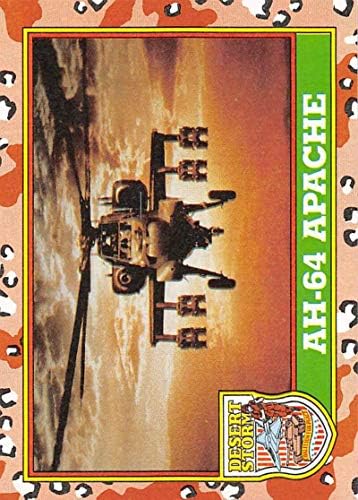 1991 Topps Sivatagi Vihar Sárga Logó Levelet Koalíció a Béke Kereskedelmi Kártyák 11B AH-64 Apache (Standard Méretű