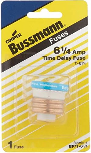 Bussman BP/T-6-1/4 6-1/4 Erősítő Kettős-Elem késleltető Edison Bázis Plug Biztosíték