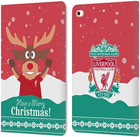 Fejét az Esetben Minták Hivatalosan Engedélyezett Liverpool Football Club Rénszarvas Ünnepi Karácsonyi Bőr Könyv Tárca