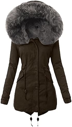 Női Téli Kabát, Szép Túra Plus Size Hosszú Ujjú Kabátok Női Téli Puha Vastag Tömör Színű Kabát kapucnis felső, Kényelmes