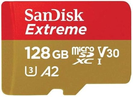 SanDisk Extreme (UHS-1 U3 / V30) A2 128 GB Micro SD (2 Csomag) Memória Kártya GoPro Hero 10 Fekete Action Cam Hero10