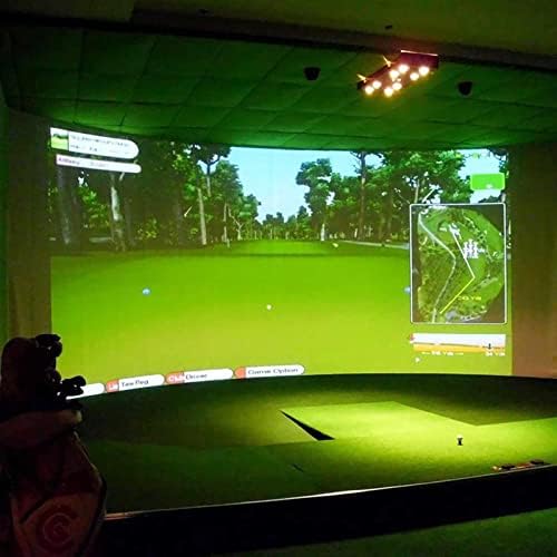 WFJDC Golf Labda Szimulátor Hatása Megjelenítés kivetítőn Beltéri Fehér Ruhával Anyag Golf Gyakorlat Golf Cél (Méret
