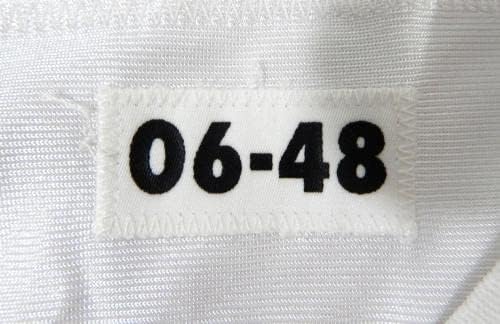 2006-ban a San Francisco 49ers-T Smith 48 Játék Kiadott Fehér Jersey 60 S P 48 79 - Aláíratlan NFL Játék Használt Mezek