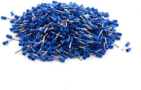 ÚJ LON0167 1000Pcs E07508 20AWG Kék Cső Tublar Stílus Műanyag Szigetelésű Kábel Vezeték Vége Terminálok(1000 Stücke