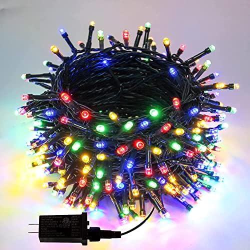 EBP 98.5 FT 300 LED Karácsonyi Világítás, LED String Világítás Beltéri Kültéri Vízálló 8 Módok, 6H Időzítő, Zöld Drót
