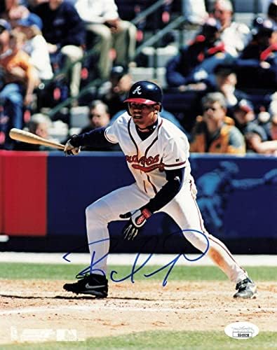 Rafael Furcal Aláírt 8x10 Atlanta Braves (SZÖVETSÉG SS49858) - Dedikált MLB Fotók