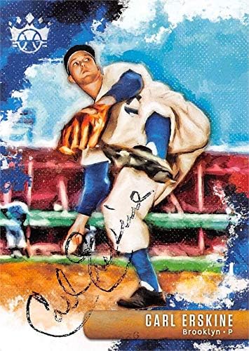Autogramot Raktár 624542 Carl Erskine Dedikált Baseball Kártya - Brooklyn Dodgers, SC - 2019 Panini Gyémánt Királyok