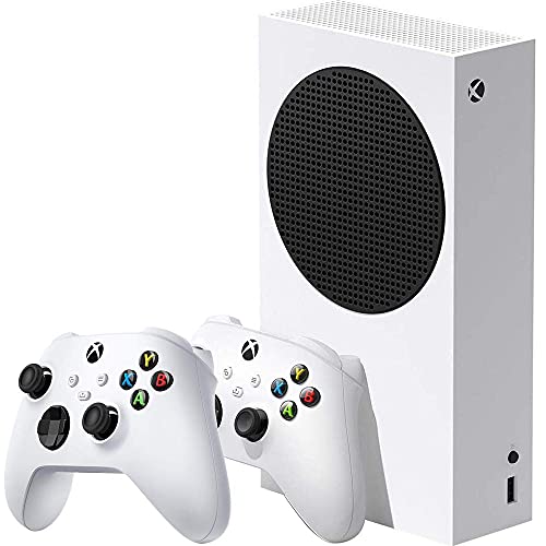 A Microsoft RRS-00001 Xbox Sorozat, S 512 GB-os SSD Mind a Digitális, Lemez-Ingyenes Játékok Konzol, Fehér, Két Xbox