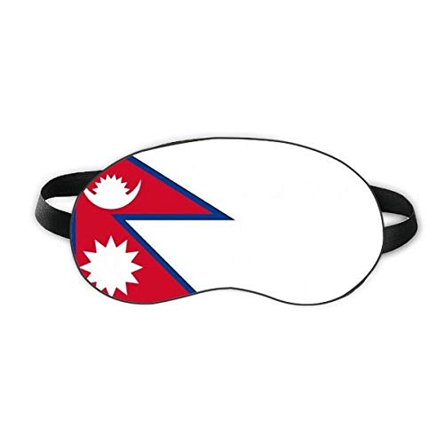 Nepál Nemzeti Zászló Ázsiai Ország Aludni Szem Pajzs Puha Este Kendőt Árnyékba Borító