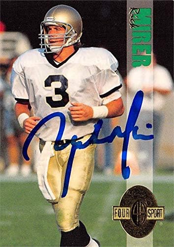Rick Mirer dedikált Futball Kártya (a Notre Dame Fighting Irish, SC) 1993 Klasszikus Négy Sport 92 - Dedikált NFL Labdarúgó-Kártyák