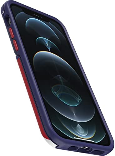 OtterBox iPhone 12 12 Pro Szimmetria Sorozat Esetében - AMERIKAI ZÁSZLÓ, ultra-vékony, vezeték nélküli töltés kompatibilis,