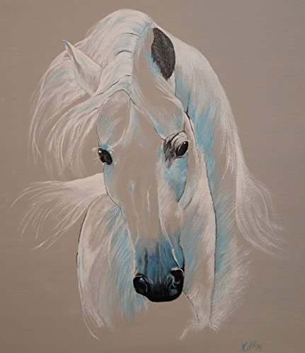 Szabad szellem, kézzel festett ló