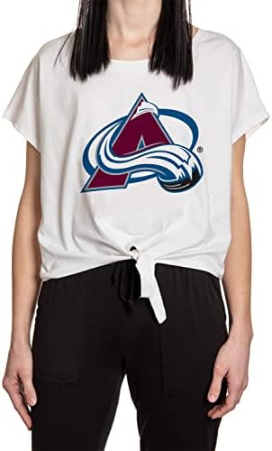 Calhoun NHL Női Nyakkendő Elülső Fedezze Fel Laza Fit Termés, T-Shirt