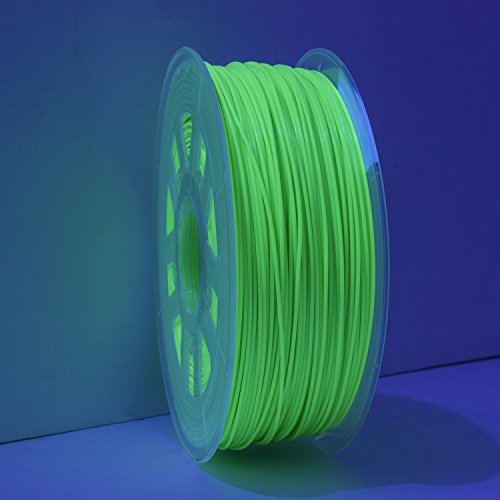 Gizmo, Marhák 1.75 mm PLA Végtelen 1kg / 2.2 lb a 3D-s Nyomtatók, Fluoreszkáló Zöld (UV Fény)