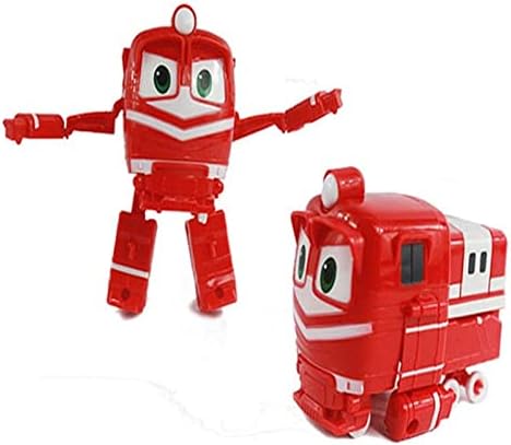 4DB /Készlet Műanyag Vonatok Játékok,Kay/Alf/Kacsa/Selly Deformáció Robot Játékok Kis Játékok (Szín : Alf)